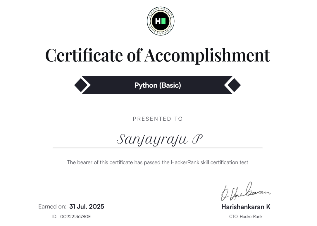 Certificate sample 8